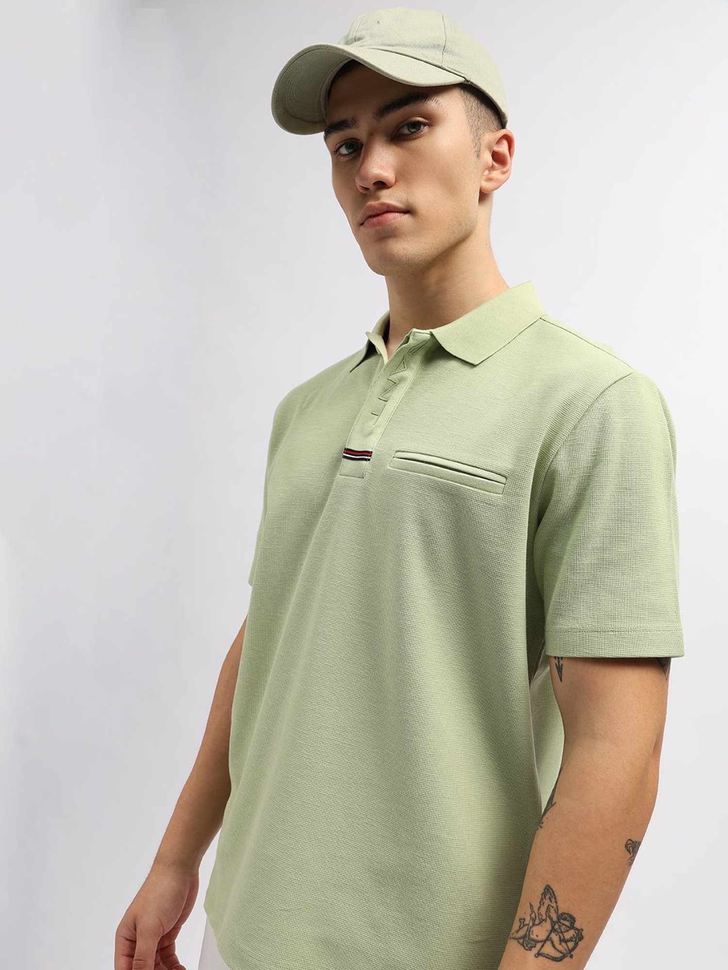 Gant Green Cotton Regular Fit Polo T-Shirt