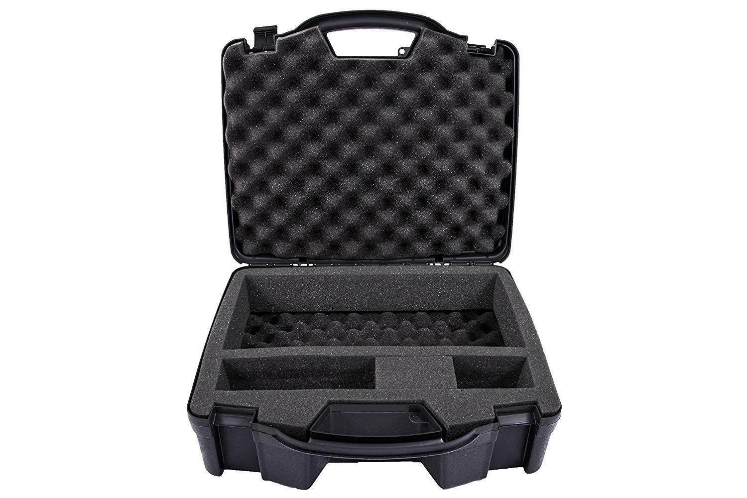 Casematix Portable Printer Carry Case Designed for HP Officejet 200 Wireless Mobile Printer , HP 62 Ink Cartridge and Cables - Also fits Older HP Officejet 150 and 100