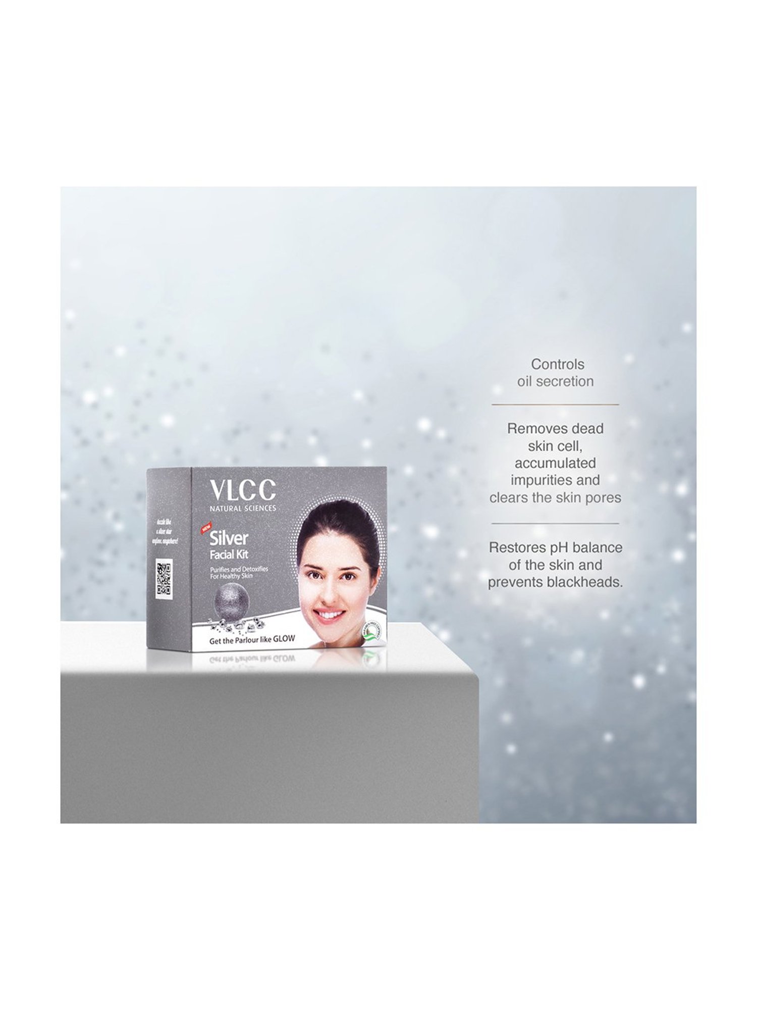 VLCC Silver Facial Kit & Insta Glow Gold Bleach Combo
