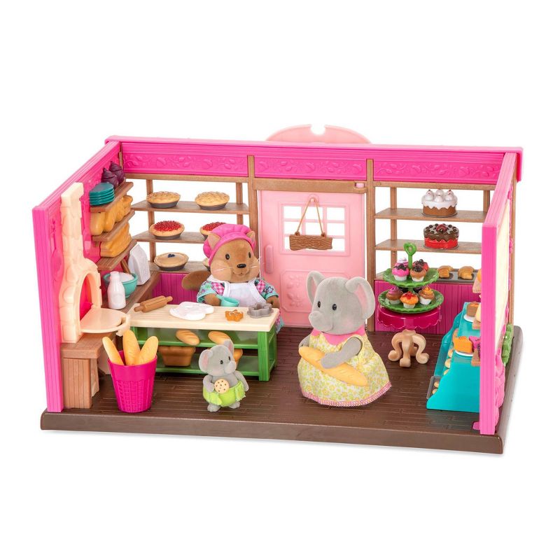 Li'l Woodzeez Store Playset with Toy Food 69pc - Tickle-Your-Taste-Buds Bakery