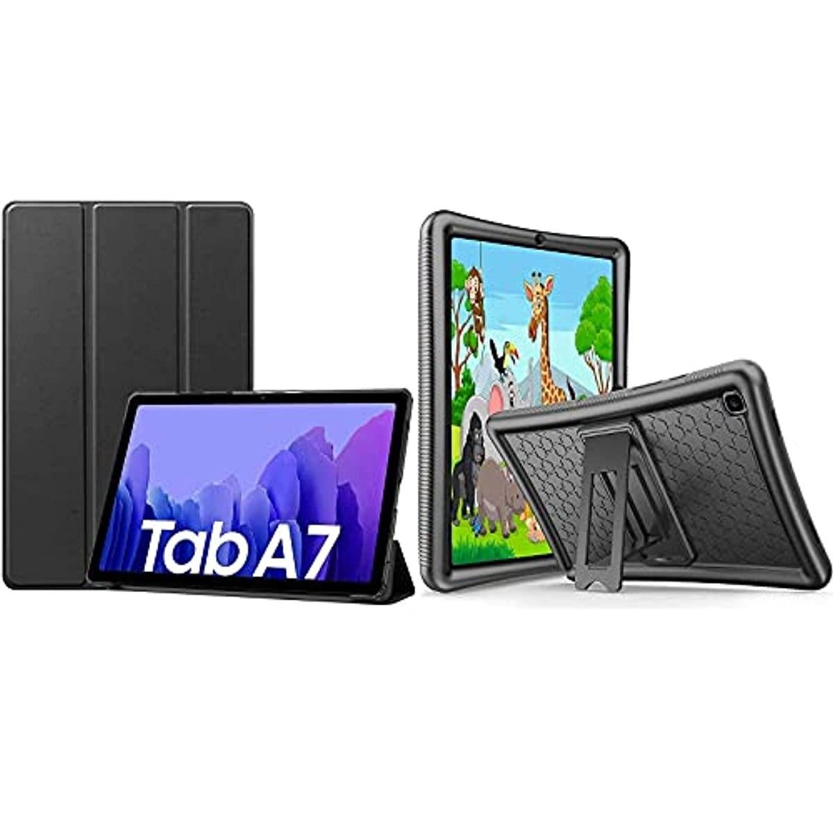 ProCase Galaxy Tab A7 10.4 Case 2020 T500 T505 T507 Bundle with Galaxy Tab A7 10.4 2020 Kids Case (SM-T500/ T505/ T507), Shockproof Soft Silicone Case