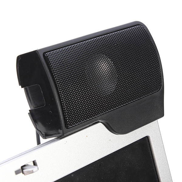 1 Pair Mini Portable Clipon USB Stereo Speakers line Controller Soundbar for Laptop Notebook Mp3 Phone Music Player PC with Clip