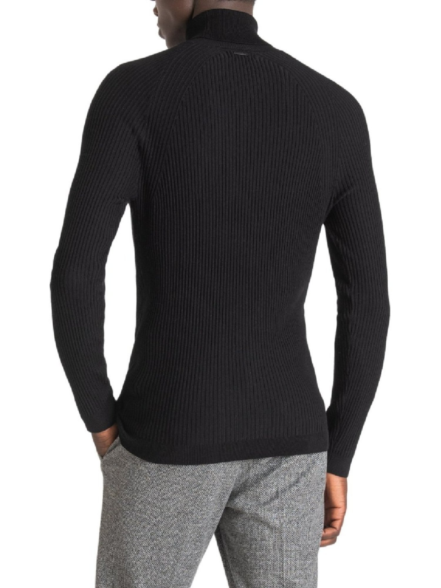 Antony Morato Black Slim Fit Texture Sweater