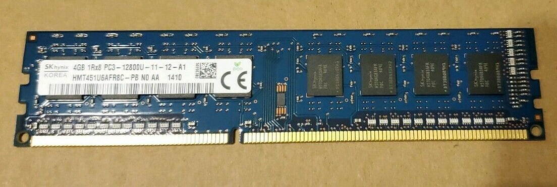 HMT451U6AFR8C-PB 4G 1RX8 PC3-12800U 1600  For Desktop