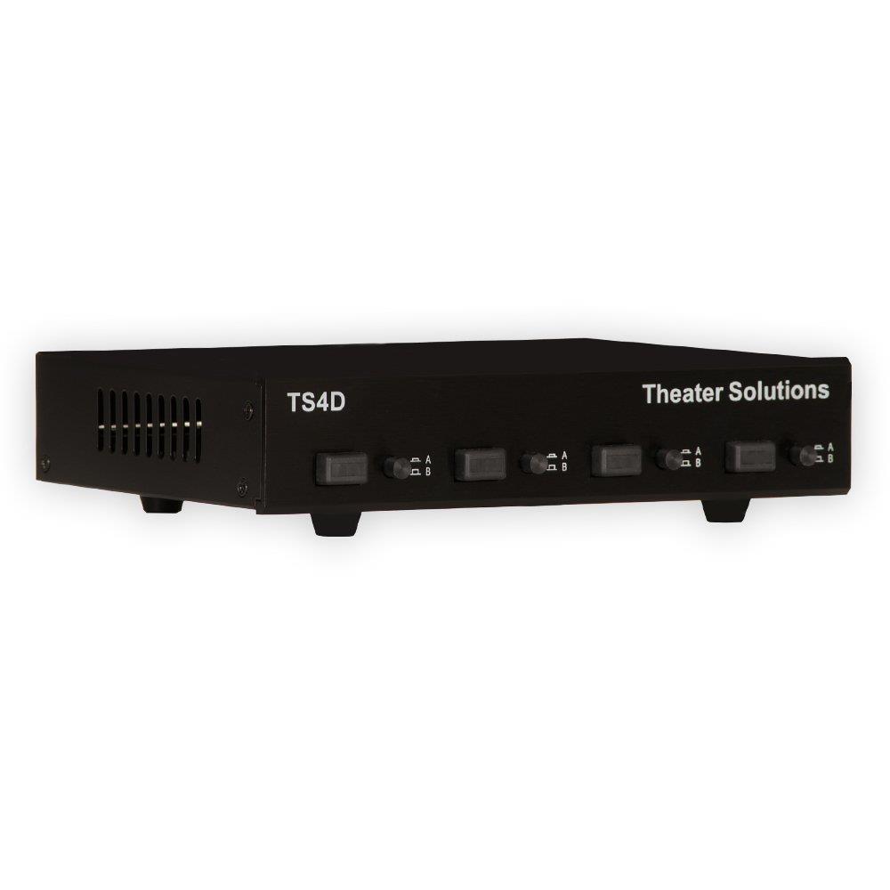 Theater Solutions TS4DLS Four Zone Dual Source Selector with Volume Controls