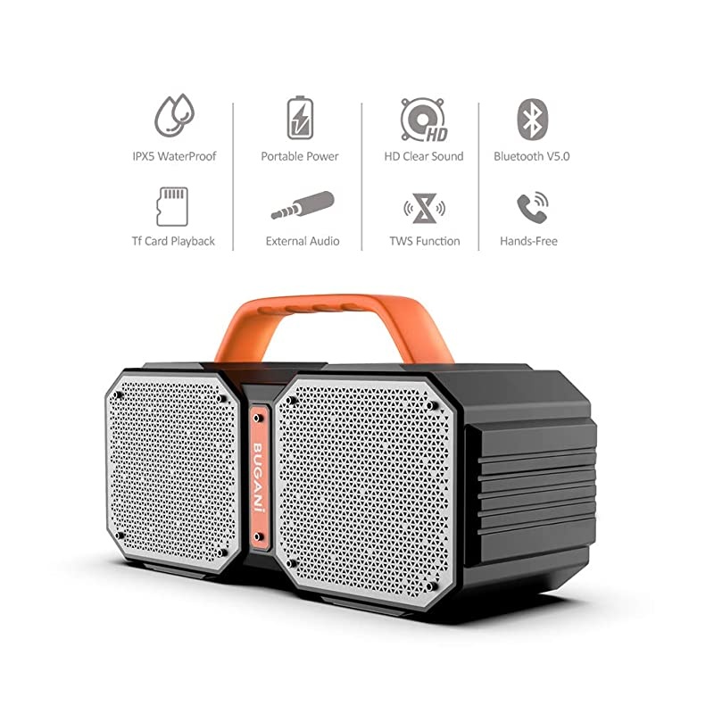 Bluetooth SpeakerM83 40W Bluetooth 50 Waterproof Outdoor Speaker2400 Minutes Playtime with Charge Your Phonefor PartyCampingGym