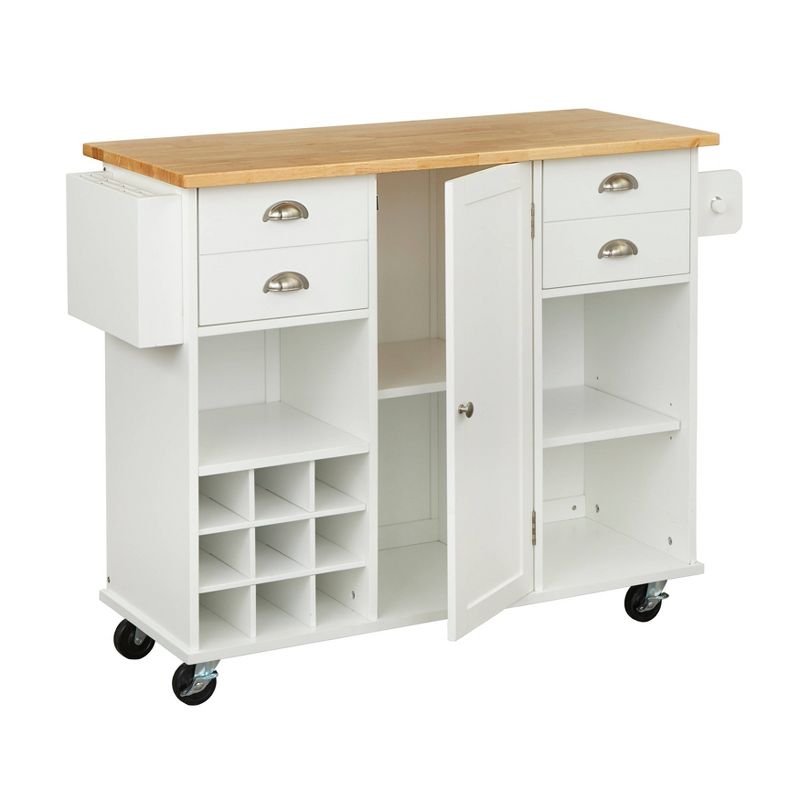 Lotus Kitchen Cart White - Buylateral