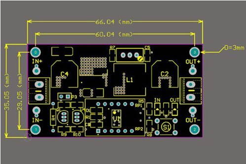 WWH-LM2596 Adjustable 4.0-40V to 1.25-37V 5/12V DC Voltage Regulator Experimental Power Buck Converter with LED Voltmeter