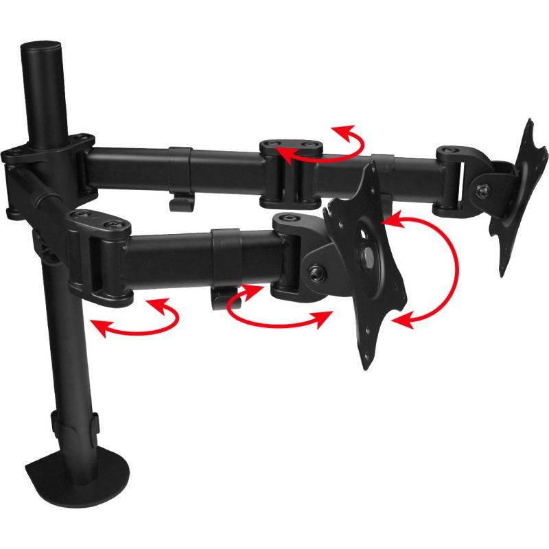 SIIG Dual Monitor Articulating Desk Mount 13" to 27" CEMT1822S1