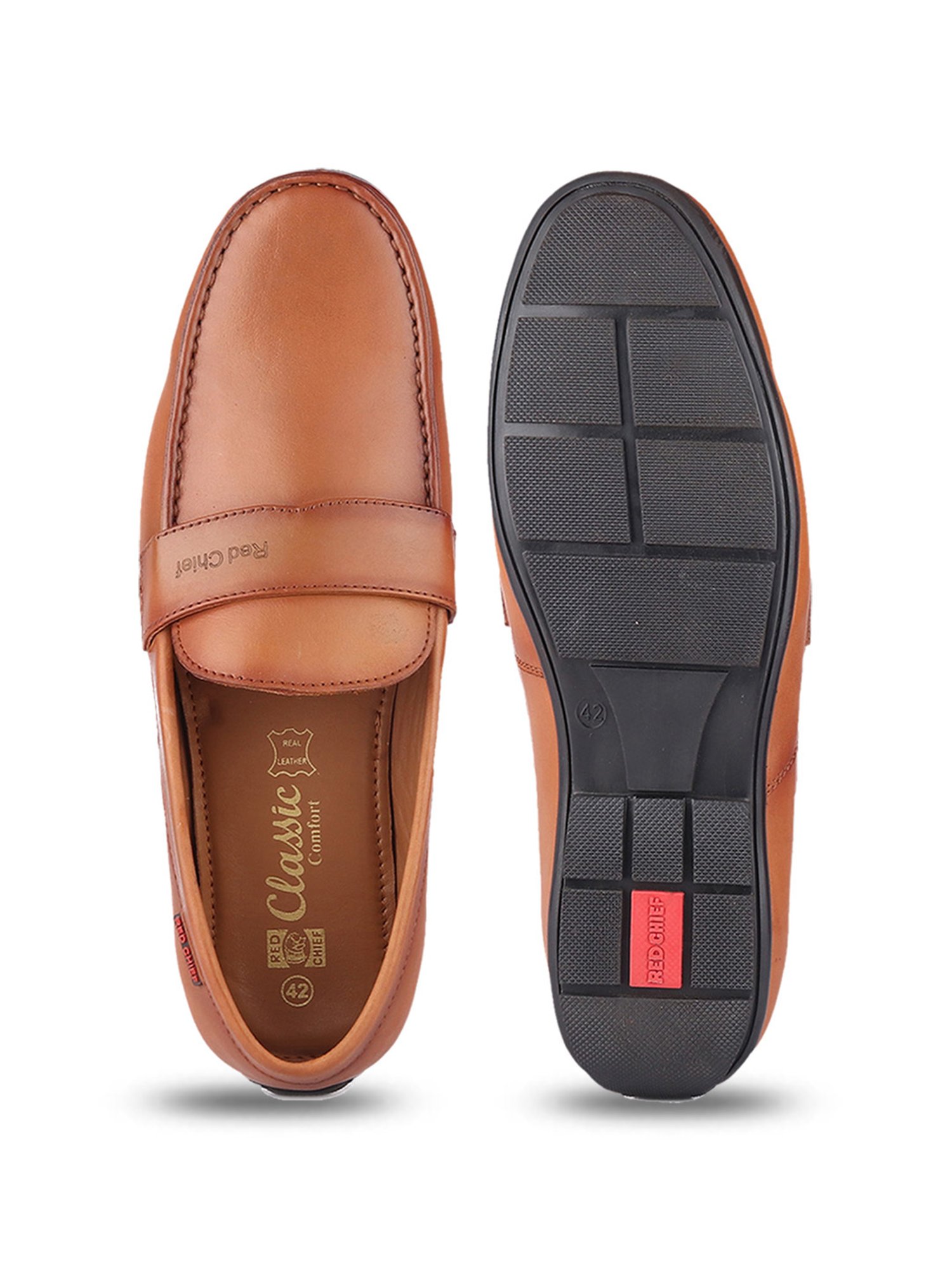 Red Chief Men's Tan Formal Loafers