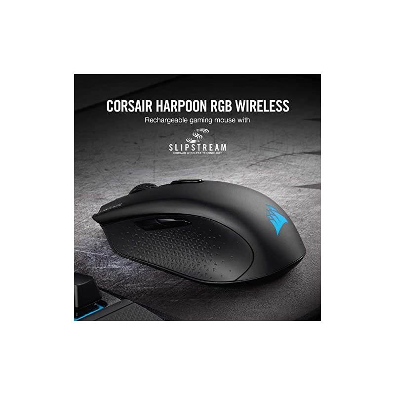 Harpoon RGB Wireless - Wireless Rechargeable Gaming Mouse with SLIPSTREAM Technology - 10,000 DPI Optical Sensor