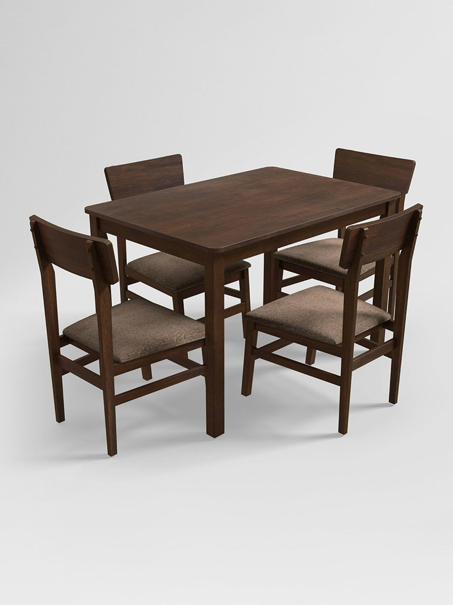 Nilkamal Olivia Brown Solid Wood - Rubberwood 6 Seater Dinning Table set