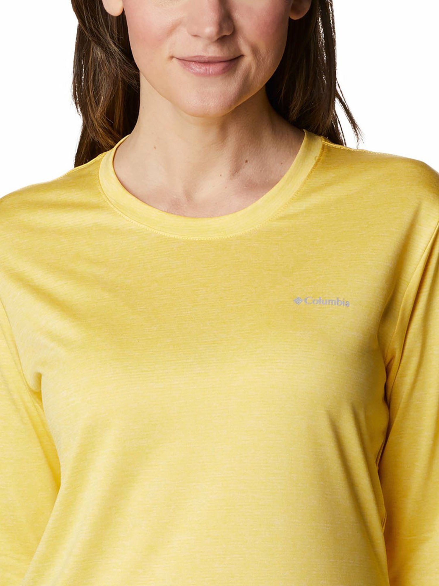 Columbia Yellow Round Neck T-Shirt