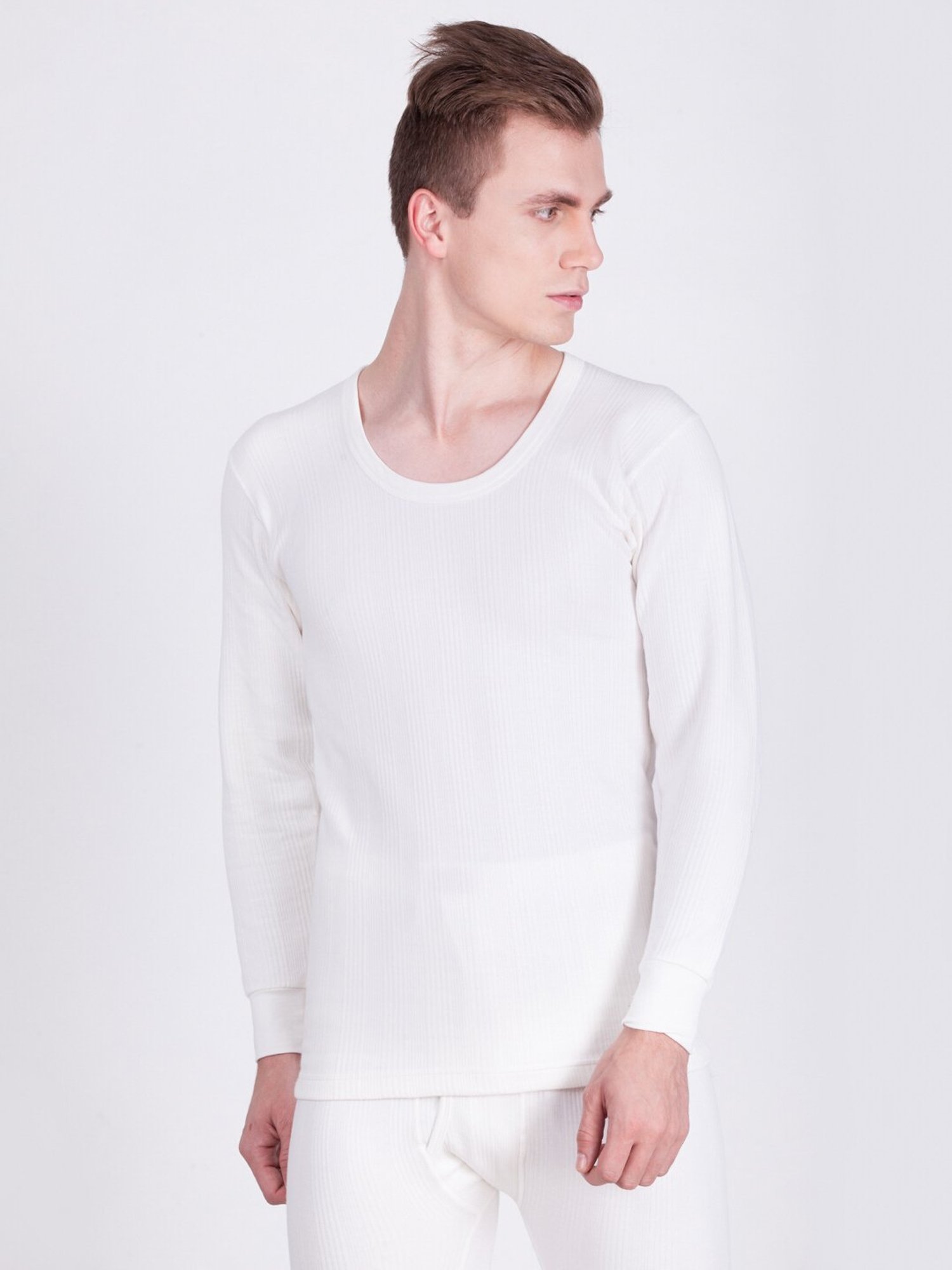 Dollar White Regular Fit Thermal Top