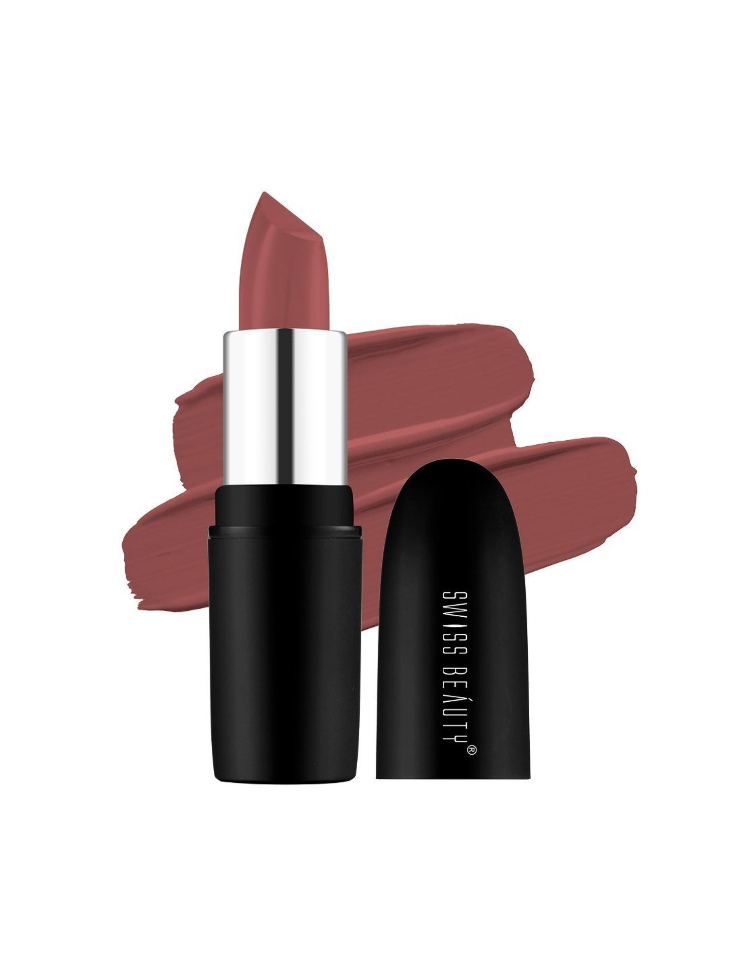 SWISS BEAUTY Pure Matte Lipstick Hazelnut - 3.8 gm