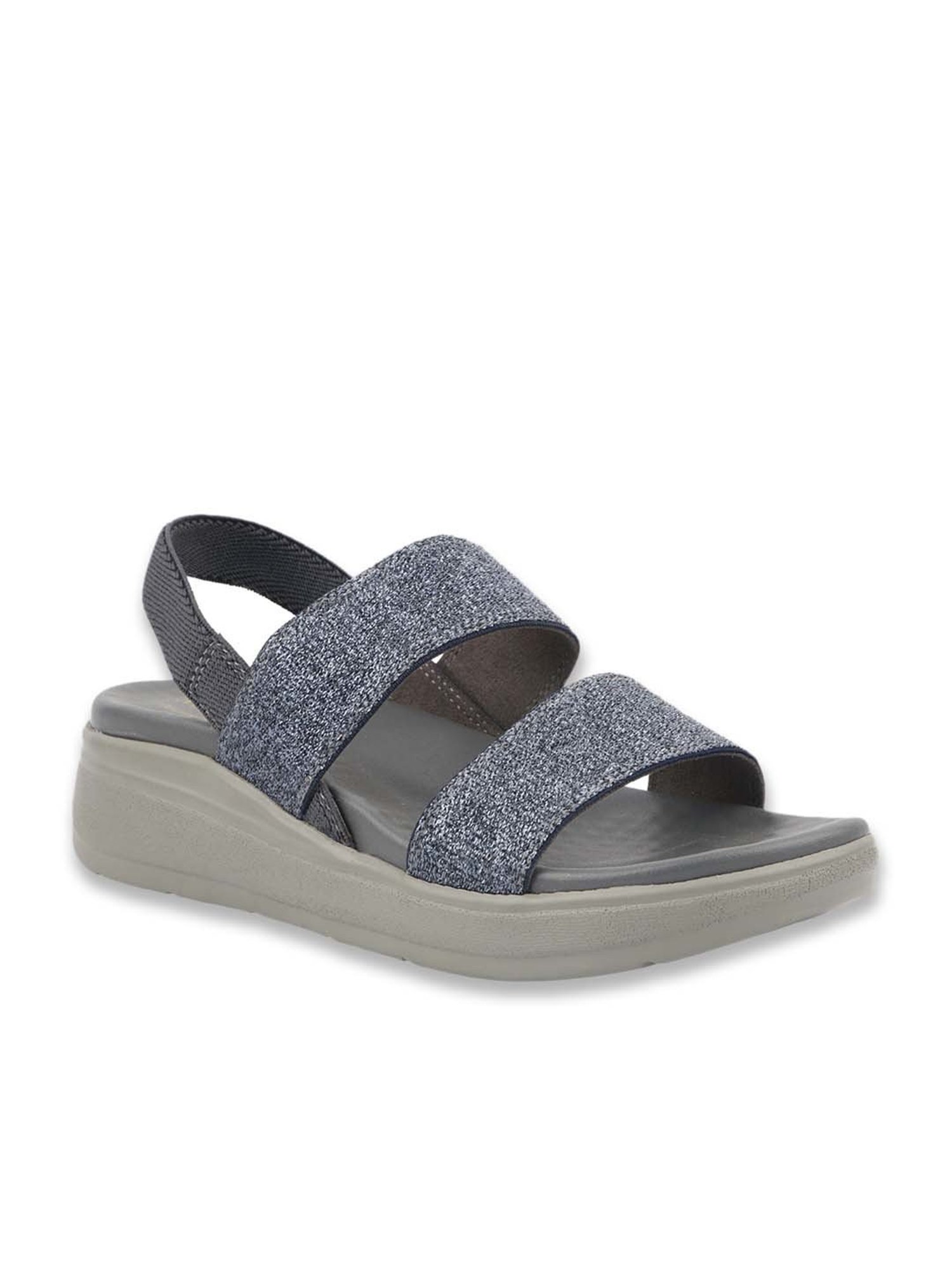 MediFeet Women's Blue Sling Back Wedges