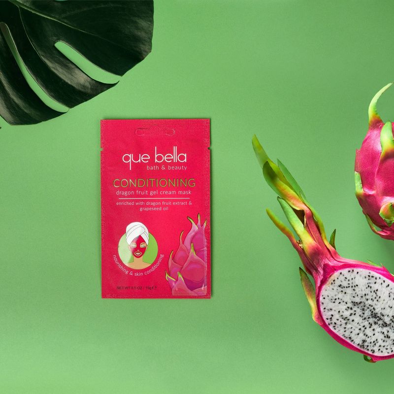 Que Bella Dragon Fruit Gel Cream Mask - 0.5oz