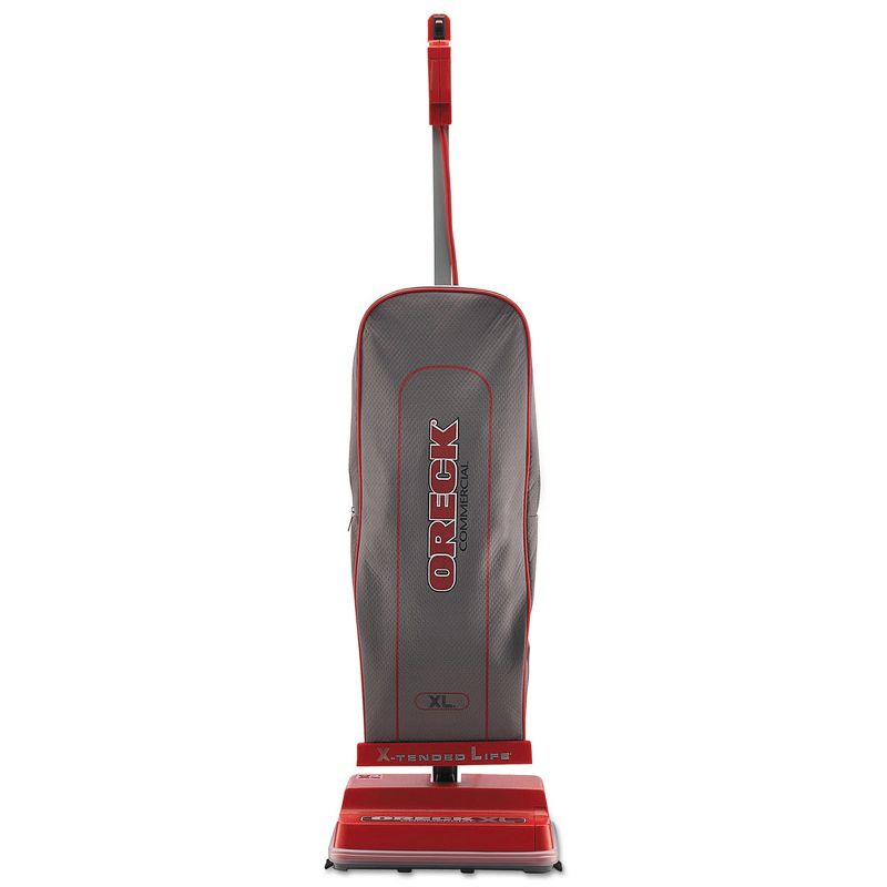 Oreck Commercial U2000RB-1 Commercial 12-1/2 in. x 9-1/4 in. x 47-3/4 in. Upright Vacuum - Red/Gray
