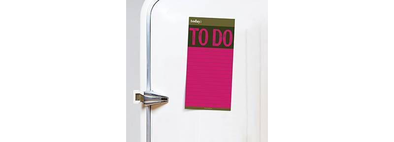 Undated To Do Memo Magnet Pad Pink - TF Publishing