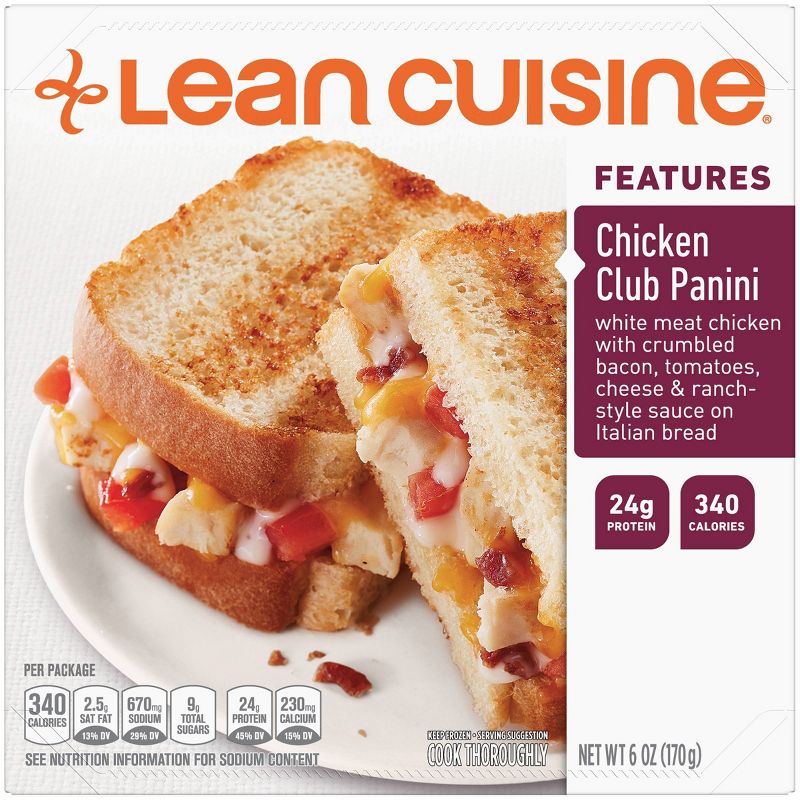 Lean Cuisine Casual Cuisine Frozen Chicken Club Panini - 6oz