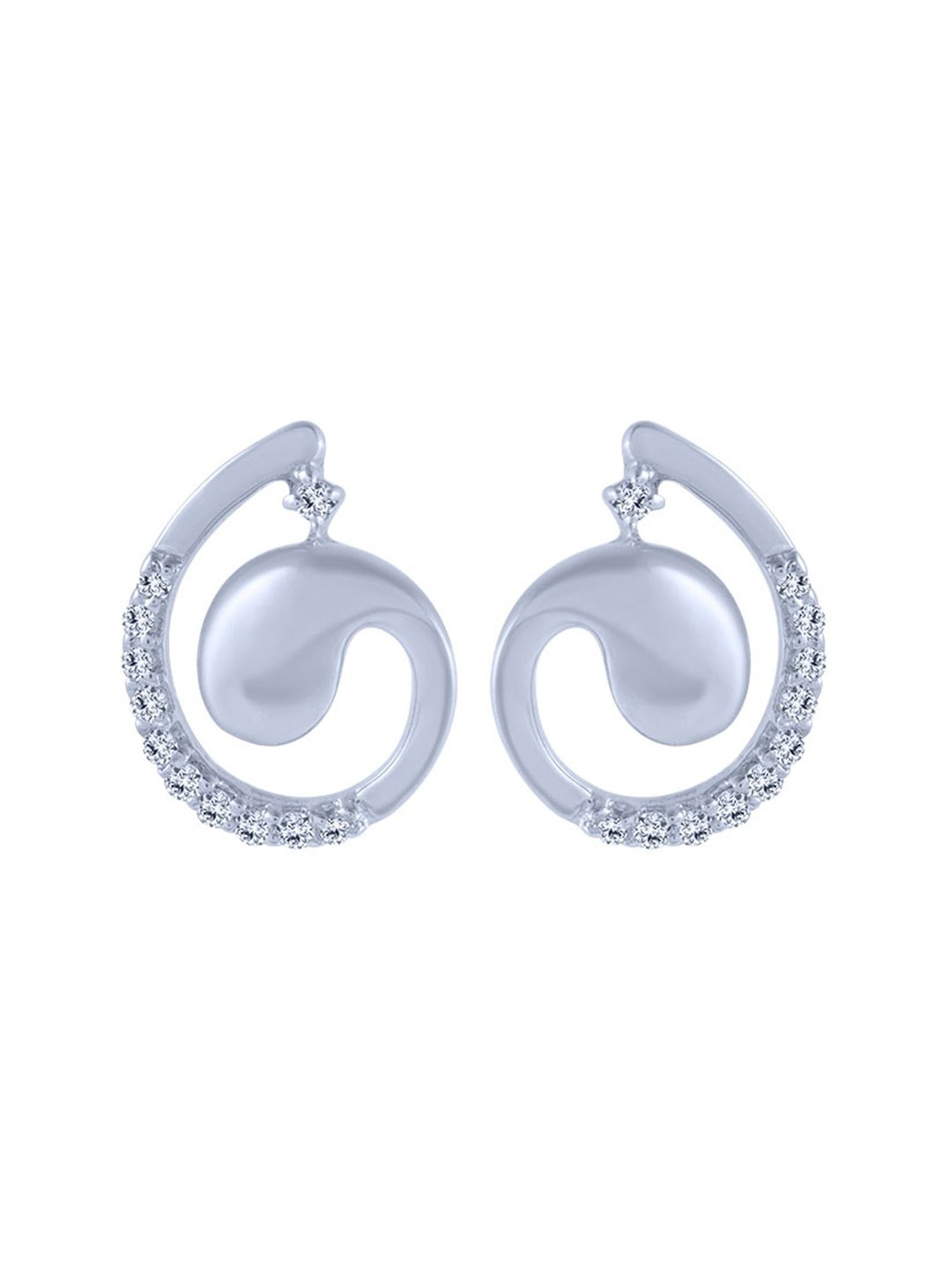 P.C. Chandra Jewellers 18 kt Gold & Diamond Earrings