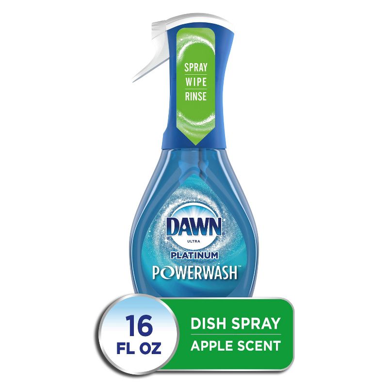 Dawn Platinum Powerwash Dish Spray, Dish Soap, Apple Scent - 16oz