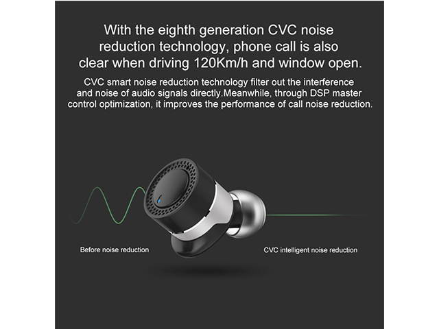 AutofeelSunriseoffice Bluetooth Earphone Headset Wireless Headphone Charging Dock CVC 6.0 Noise Cancelling AAC Headset Sport Earbuds for Smartphone iPhone Xiaomi Samsung Oppo