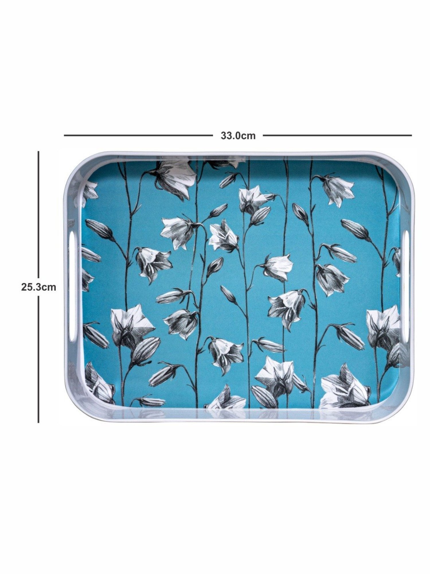 Goodhomes Multicolor Melamine Rectangular Serving Tray