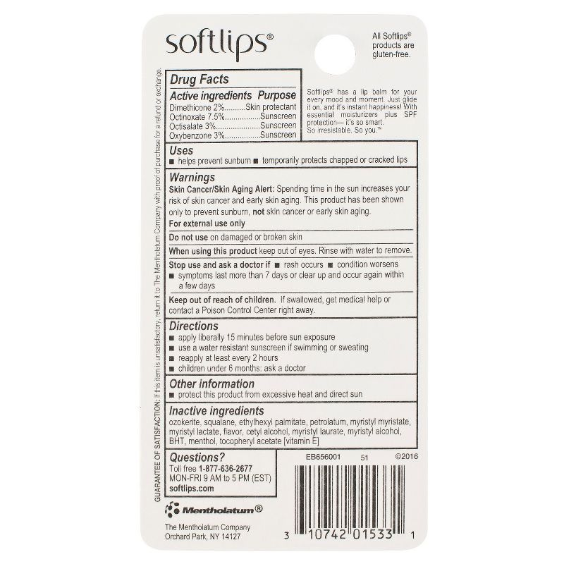 eos Natural & Organic Lip Balm Stick - Sweet Mint - 2pk/0.28oz