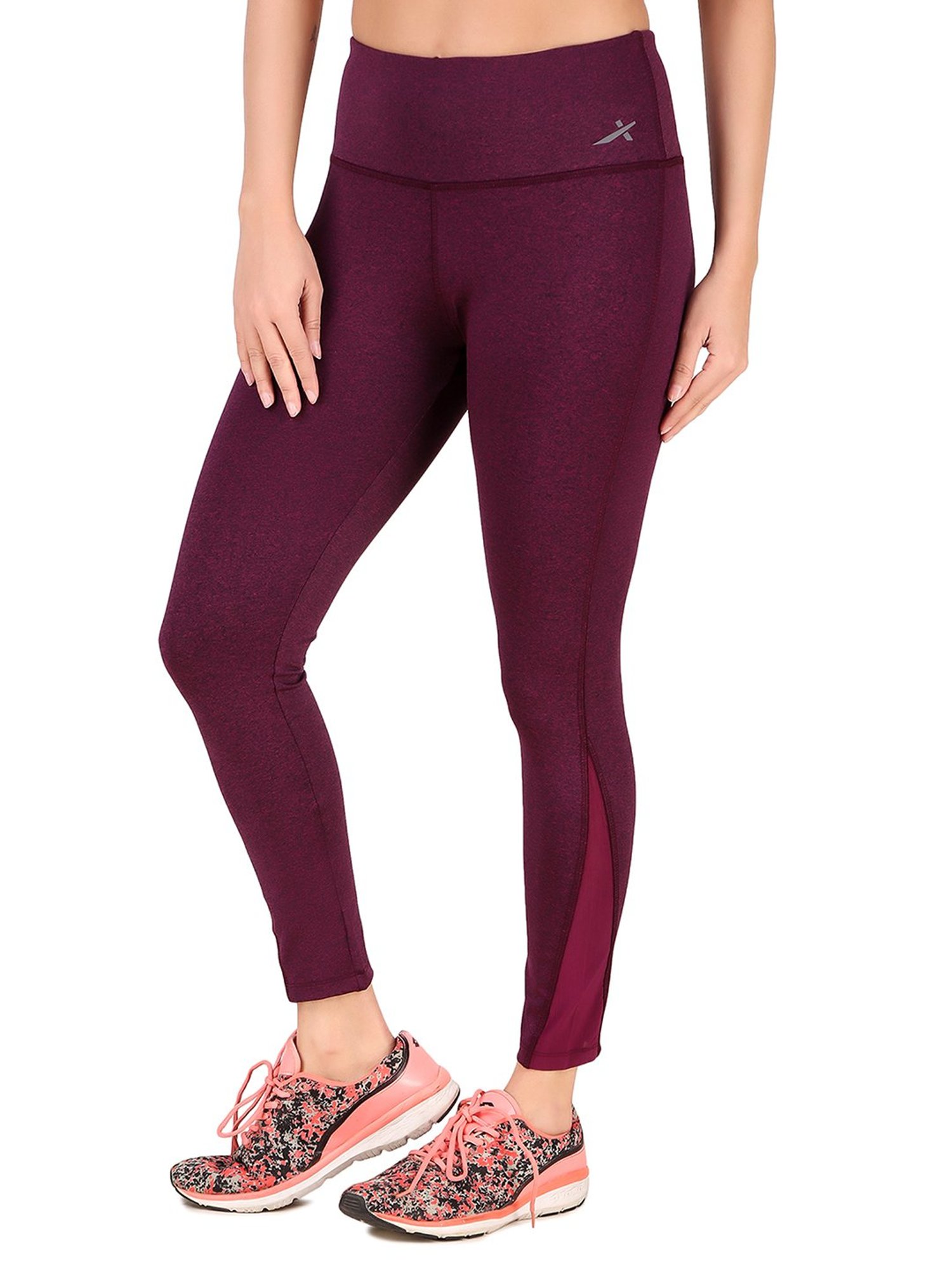 Vector X Wine Regular Fit High Rise Tights