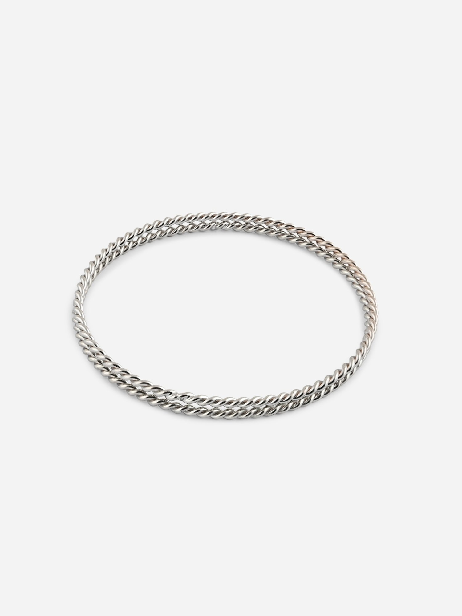 Fida Silver Plated Wedding Bangle for Women Set of 9