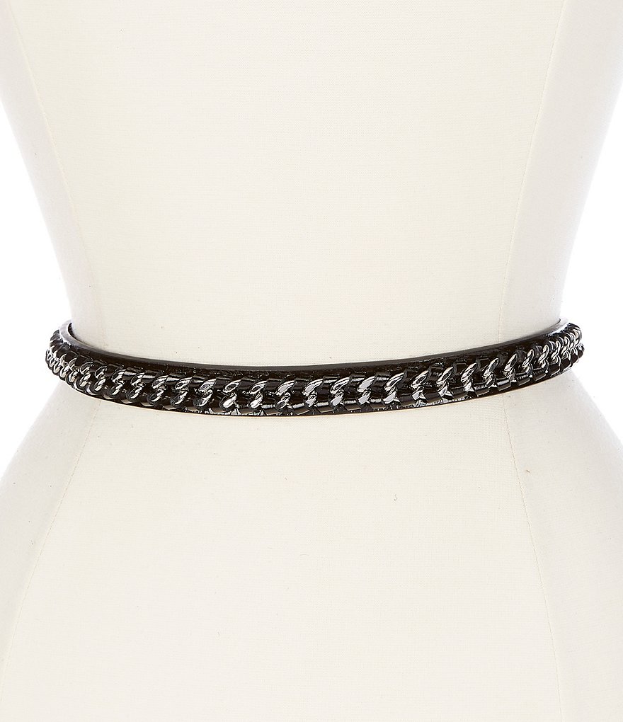 REBECCA MINKOFF 0.75#double; Laced Chain Belt