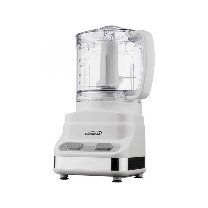 Brentwood 3-Cup Food Processor in White