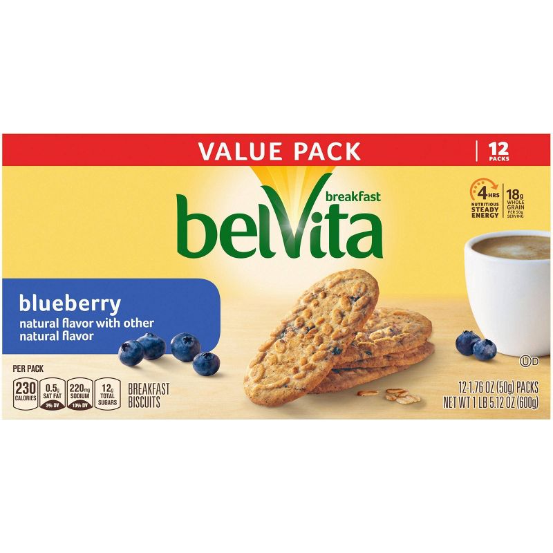 belVita Blueberry Breakfast Biscuits - 12ct
