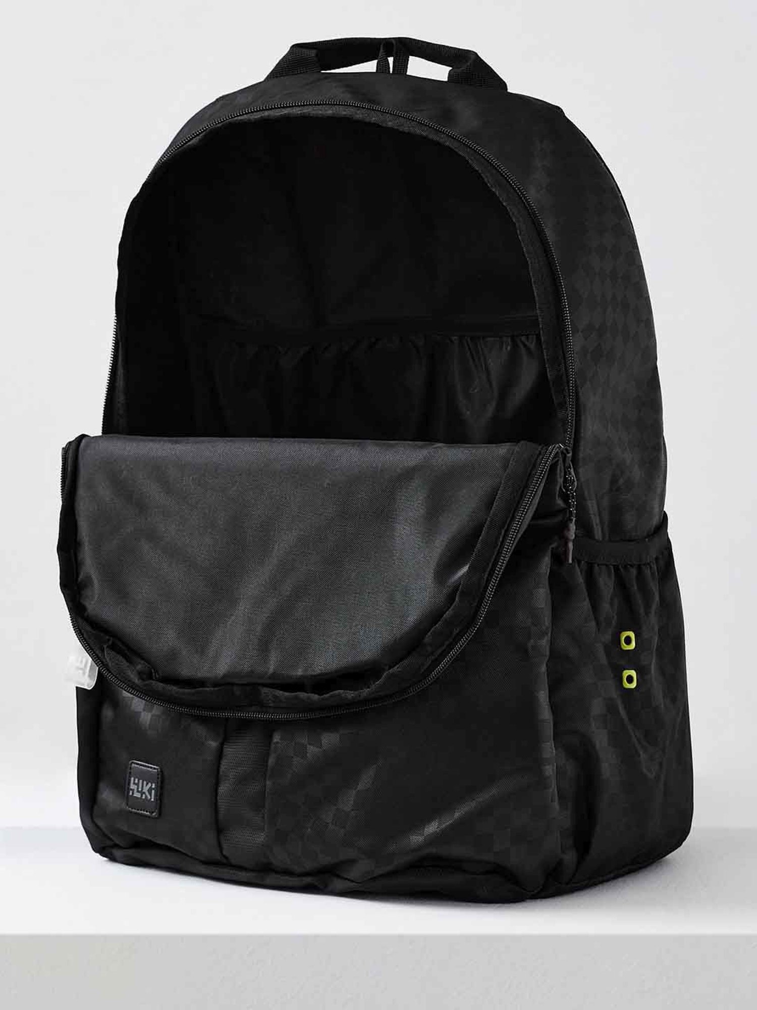 Wiki Back to School 3 Black Polyester Printed Backpack - 34 Ltrs
