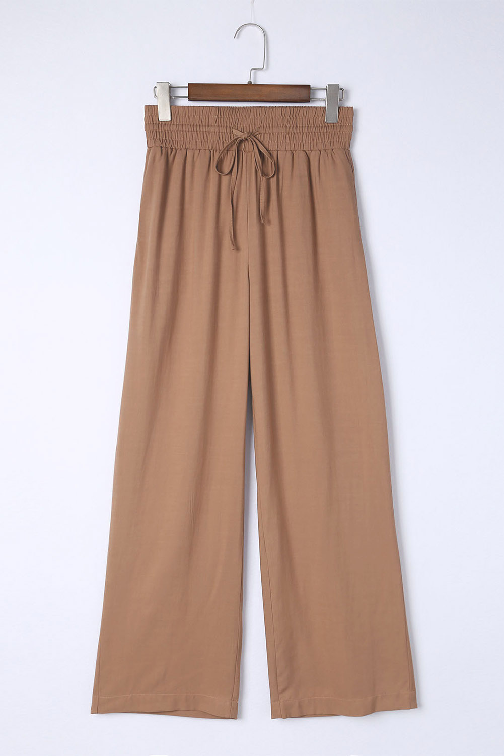 Karen Kane Cropped Wide Leg Linen Blend Striped Pants