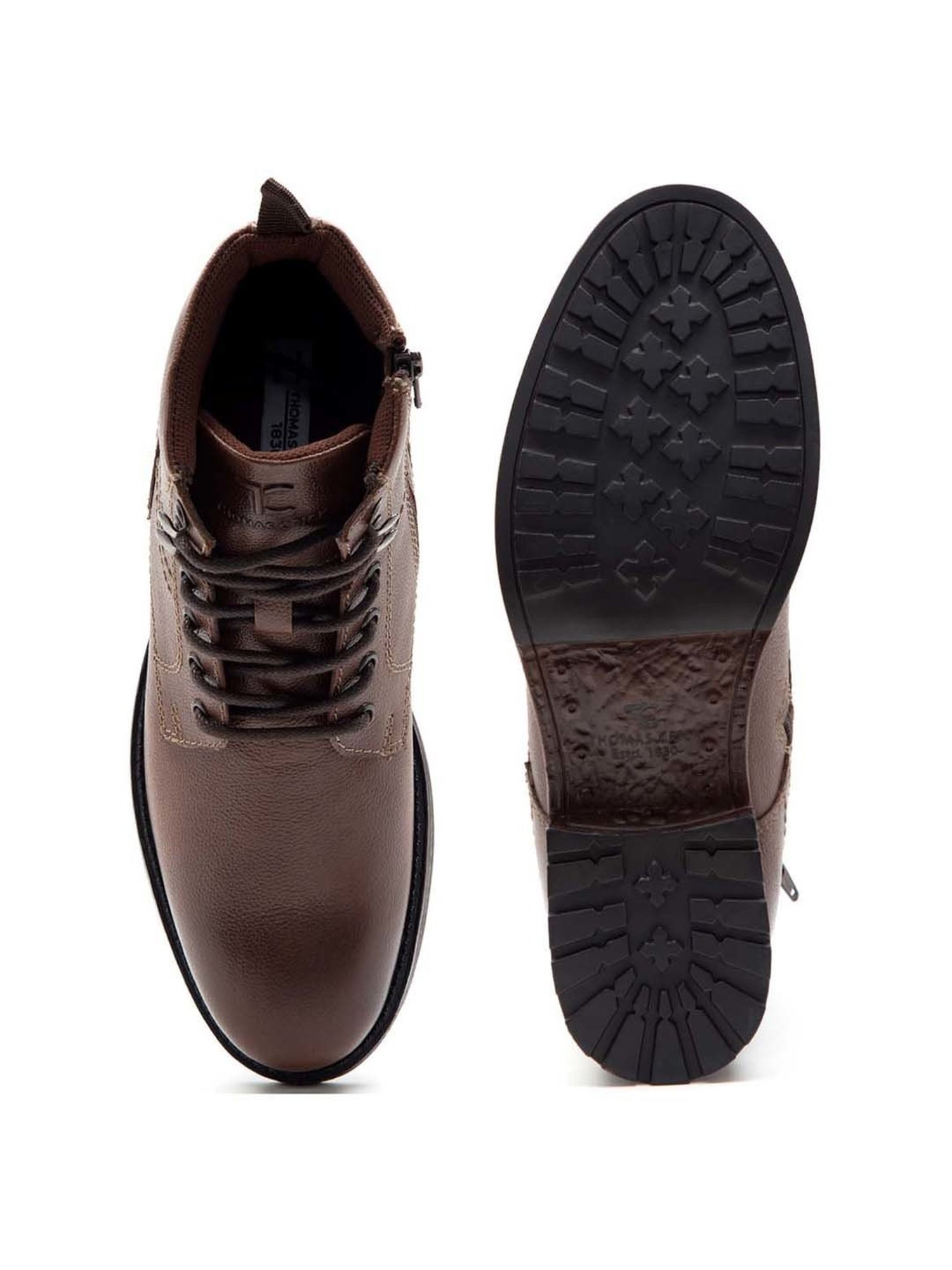 THOMAS CRICK Men's Teak Derby Boots