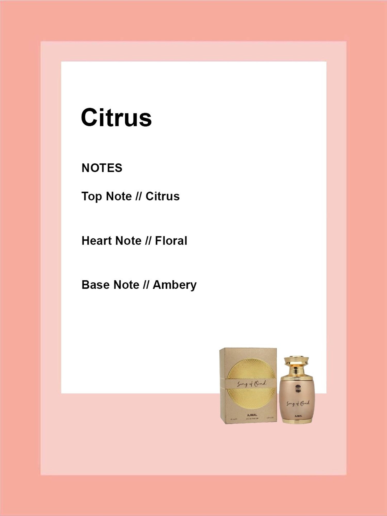 Ajmal Song Of Oud Eau de Parfum - 75 ml