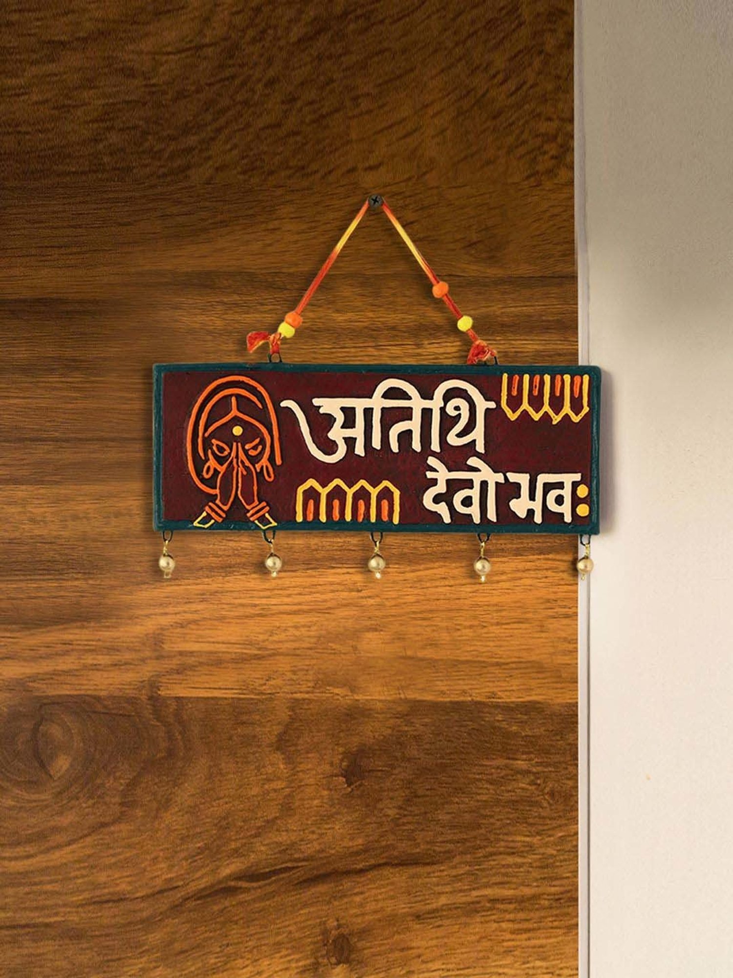 ExclusiveLane Atithi Devo Bhava Terracotta Wall Hanging Decor