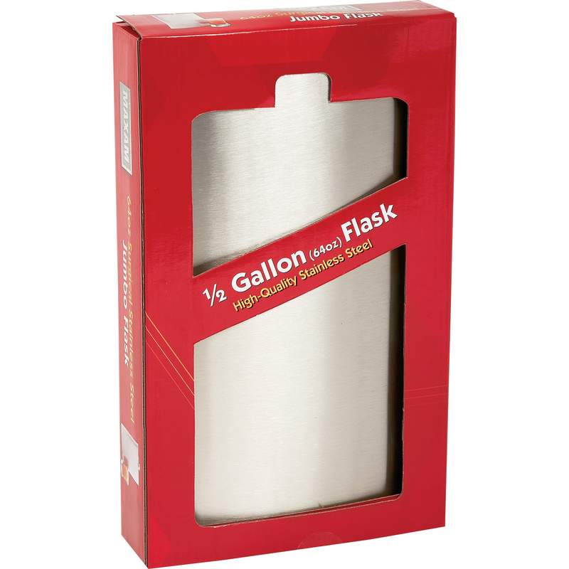 Maxam® 64oz Jumbo Stainless Steel Flask