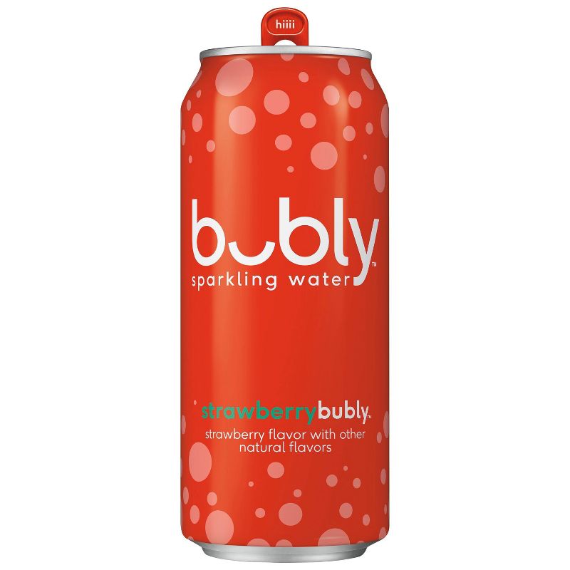 bubly Strawberry Enhanced Sparkling Water - 16 fl oz Can