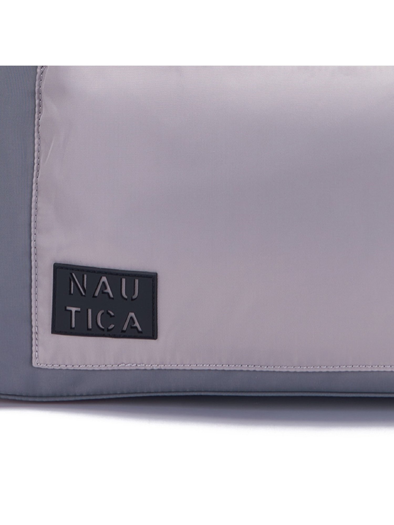 Nautica Grey Solid Medium Tote Handbag