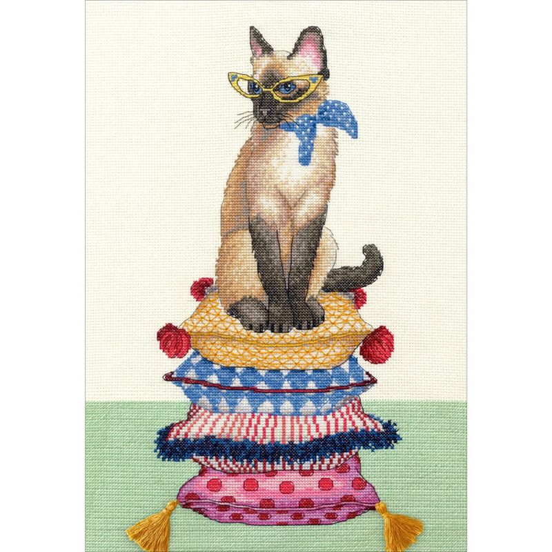 Dimensions Counted Cross Stitch Kit 10"X14"-Cat Lady (14 Count)