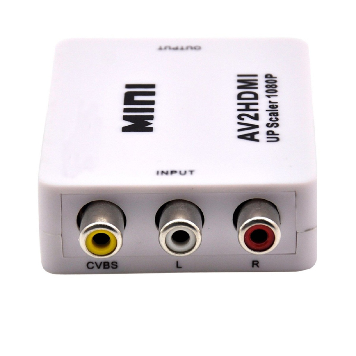 Mini 3RCA AV/CVBS Composite Video to HDMI 720p 1080p Upscaling Converter Adapter Supports PAL NTSC with USB Charge Cable for TV PC PS3 Xbox STB Blue-Ray DVD