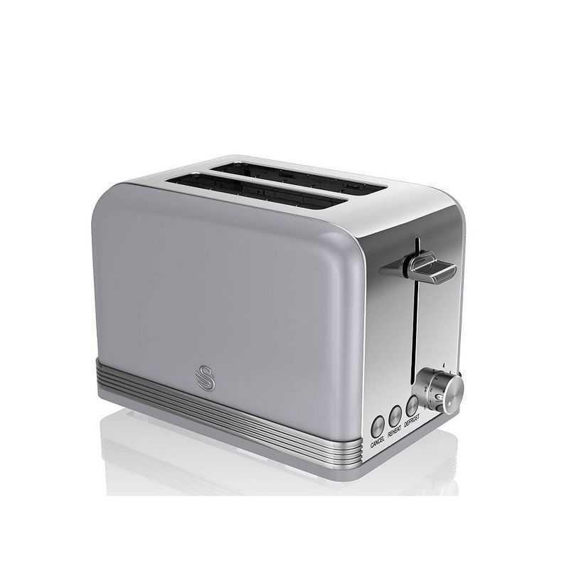 Salton Swan Retro 2-Slice Toaster - Gray