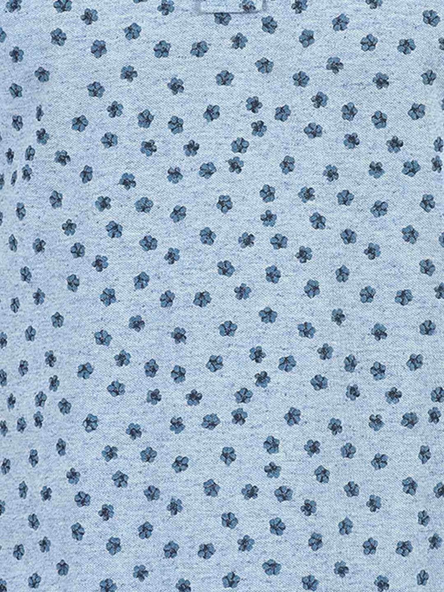 Numero Uno Sky Cotton Regular Fit Printed Polo T-Shirt