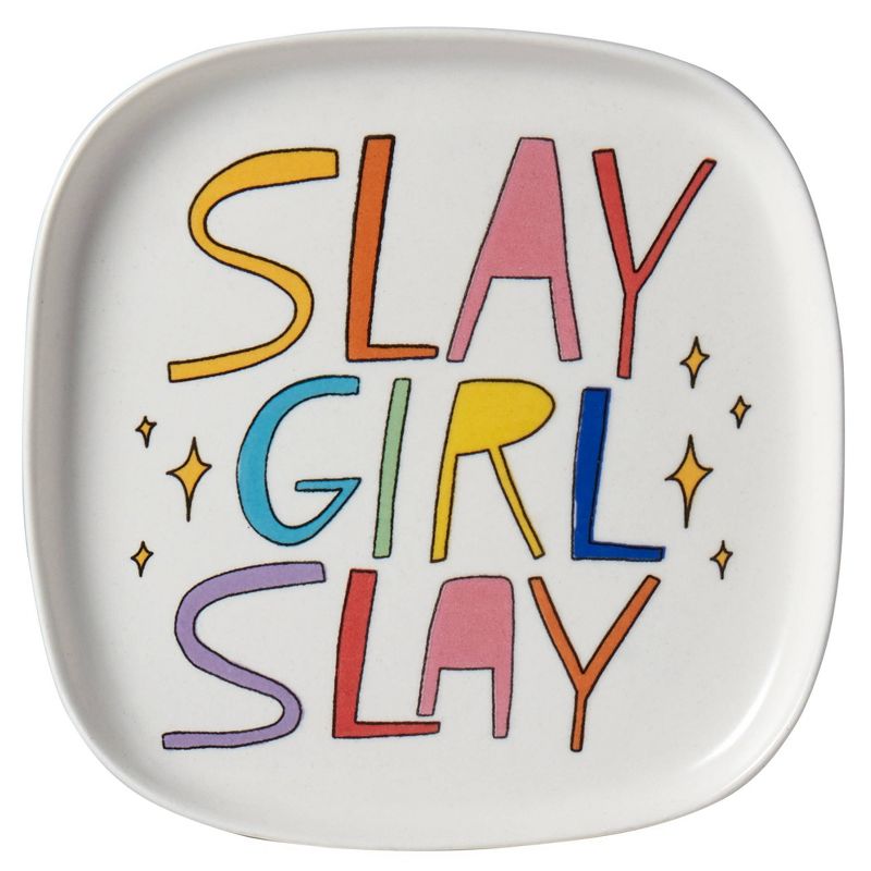 Queer Eye 6" 2pk Stoneware Queen Appetizer Plates