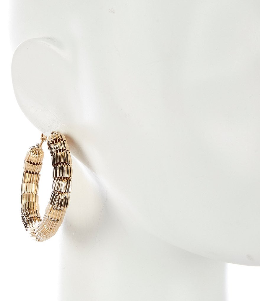 Anna & Ava Oversized Textured Hoop Earrings