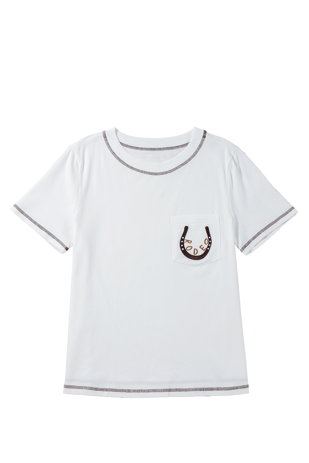 Red Cheetah Print Casual Short Sleeve Crew Neck T Shirt