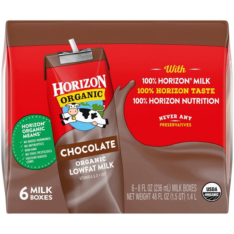 Horizon Organic 1% Chocolate Milk - 6pk/8 fl oz Boxes